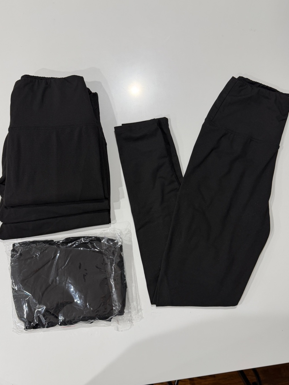 Black High-Waist Leggings - Pack of 5